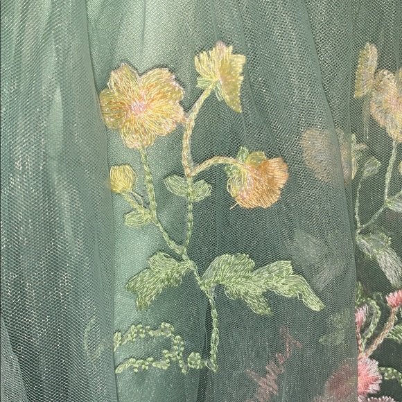 Floral Sage Green Dress - Women’s size 10 - Picture 6 of 10